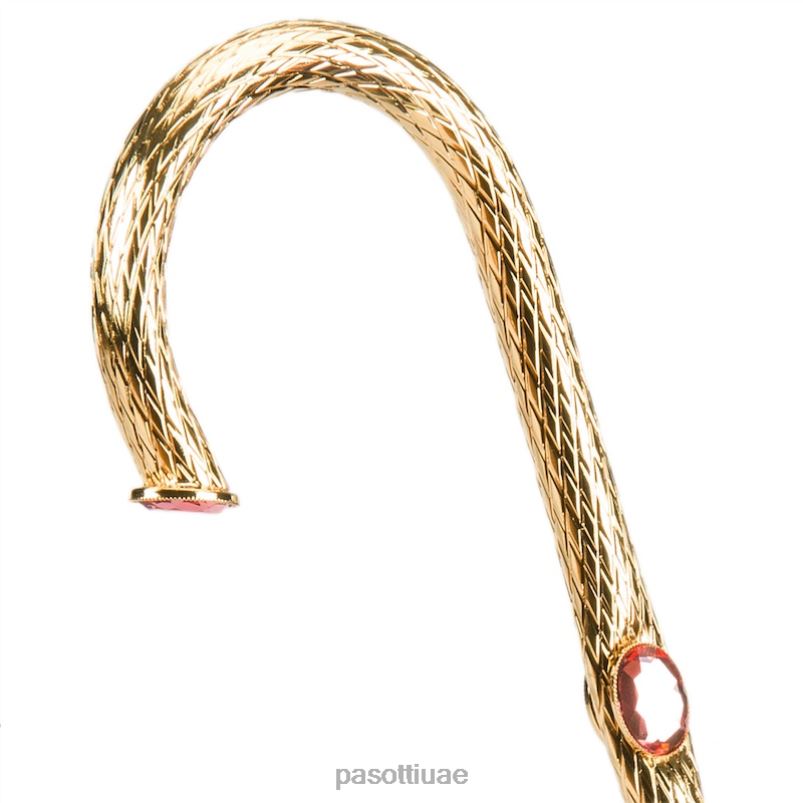 مظلة | 189 5d934-1 p5 - مظلة ورود خضراء ووردية، قماش مزدوج PASOTTI Z446V389